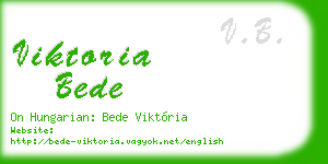 viktoria bede business card